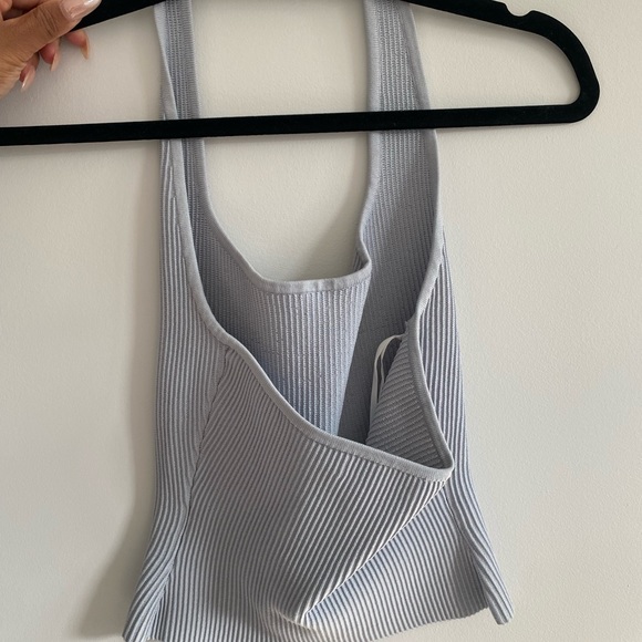 Aritzia Babaton Contour Light Blue Halter Top - Picture 2 of 3